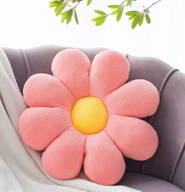 Flower Shaped Throw Pillow